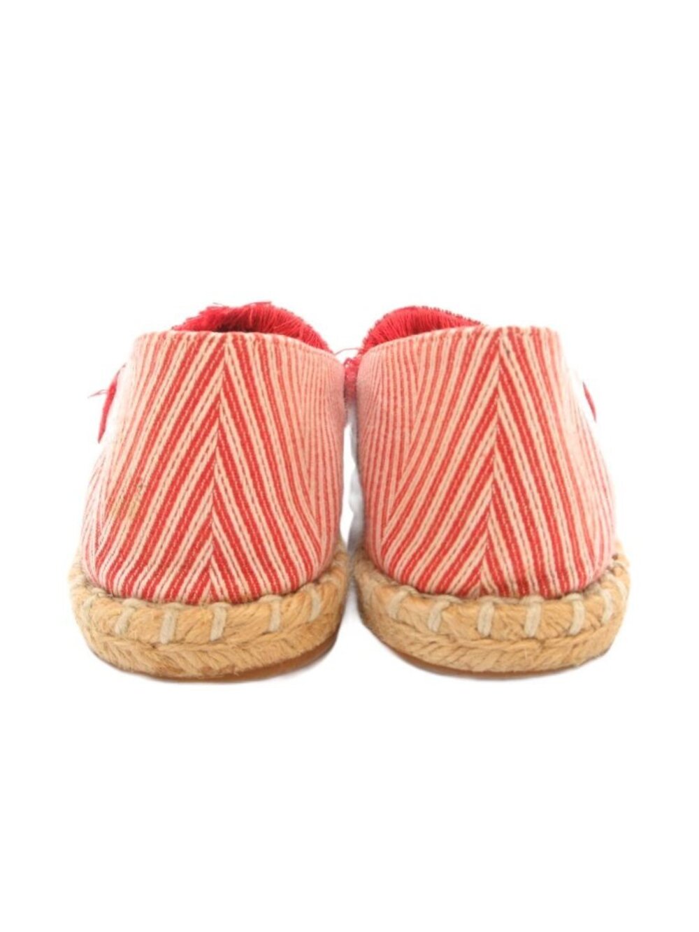 Louis Vuitton Slip on Shoes Canvas Espadrilles Monogram Embroidery 39.5 Red - Picture 5 of 9